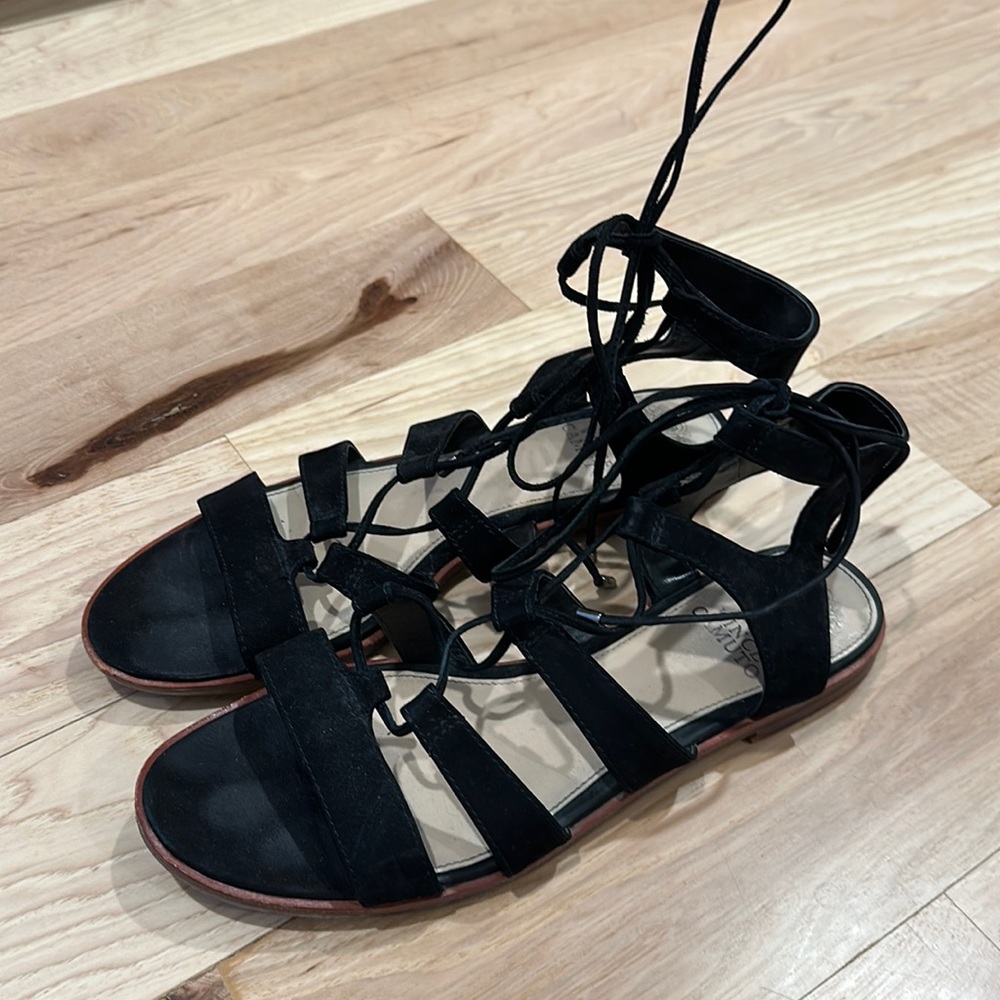 Vince Camuto Black Gladiator Sandals